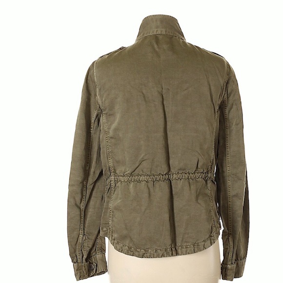LOFT Petite Utility Jacket in Washed Army Green - Picture 7 of 8